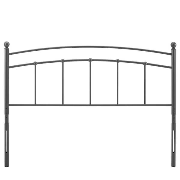 MODWAY Abigail Gray Twin Metal Headboard