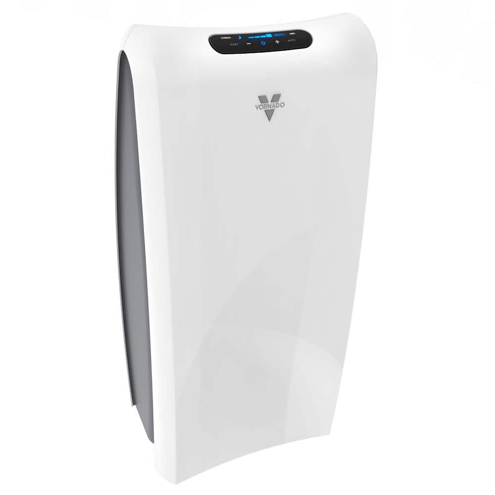 White HEPA and Carbon Filter Floor-Standing Air Purifier