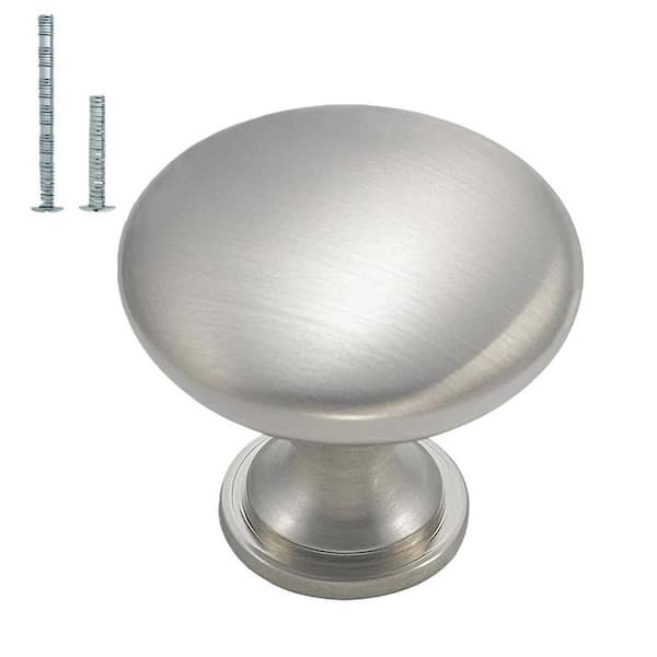 30 Pack Cabinet Knobs Brushed Nickel Drawer Knobs Solid Zinc Alloy Pulls Hardware for Dresser Drawers Shower Door