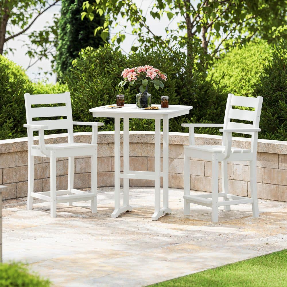 Grant Park 3-Piece Counter Set in White price history on PriceWatchPro