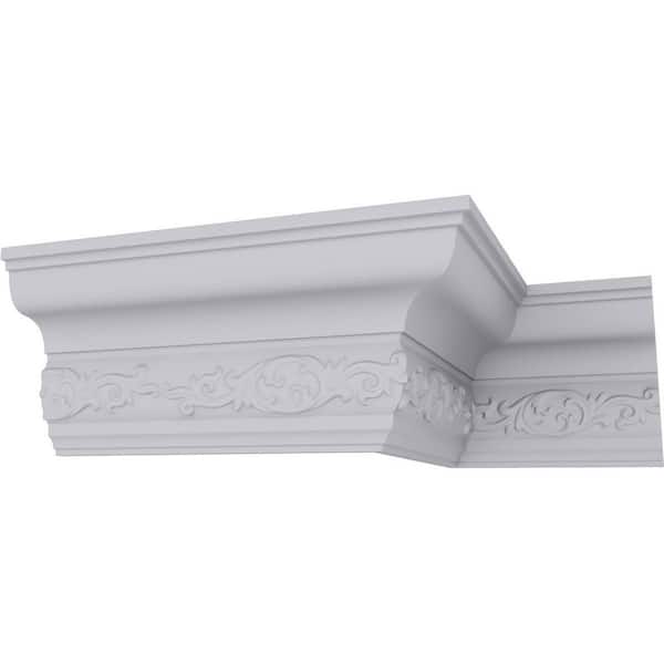Delfina 3 in. x 5 in. x 94-1/2 in. Polyurethane Crown Molding