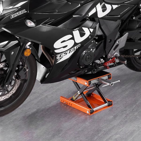 SKYSHALO Motorcycle Lift 1100 lbs. Motorcycle Scissor Lift Jack