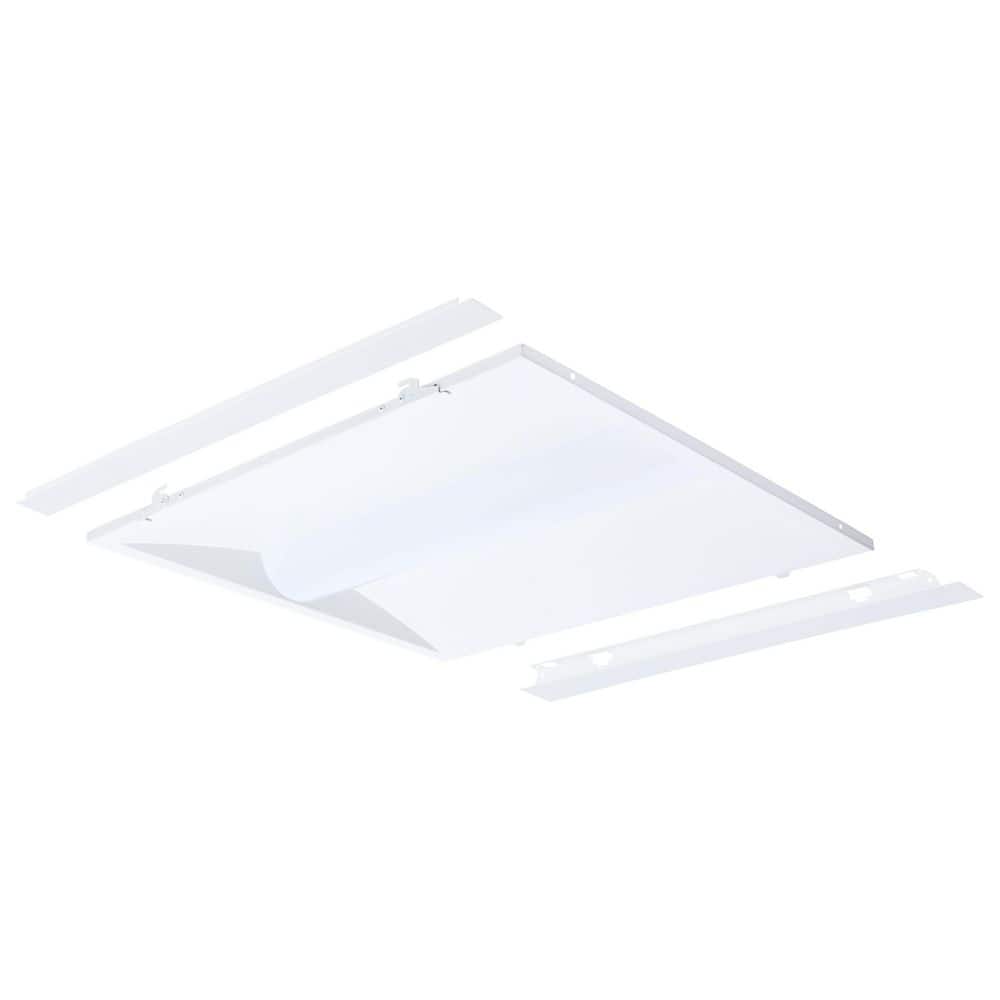 2 x 2 Matte White Integrated LED Center Basket Troffer Kit Selectable Wattage and Color Temperature Ceiling Light price history on PriceWatchPro