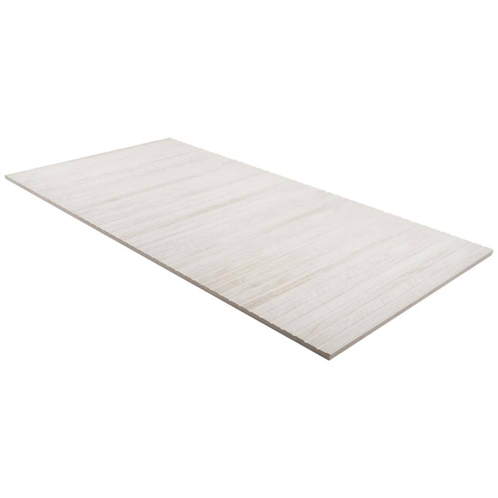 Montgomery 24x48 White Ribbed Porcelain Wall Tile