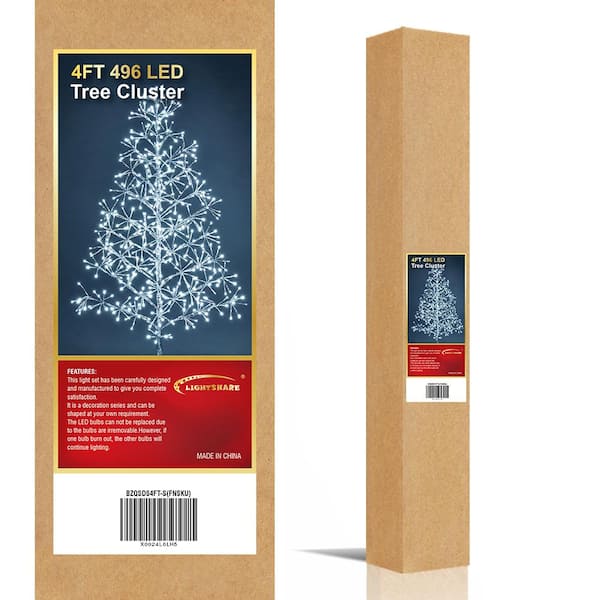  6 Feet Artificial Slim Christmas Tree, 240 LED Warm Lights, 658  Branch Tips, Fire-Resistant, UL Plug, Metal Stand, Hinged Pencil Xmas Tree  Christmas Decorations Indoor Outdoor : Home & Kitchen