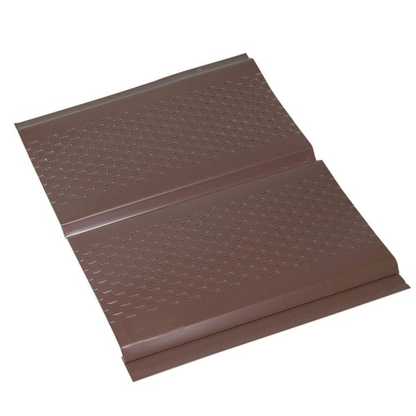 Amerimax Home Products 12 In X 12 Ft Brown Aluminum D6 Vented Soffit 7710219 The Home Depot