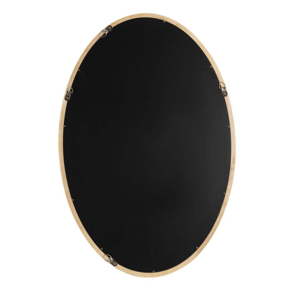 Hogan Natural Wood Oval Wall Mirror 24" x 36"