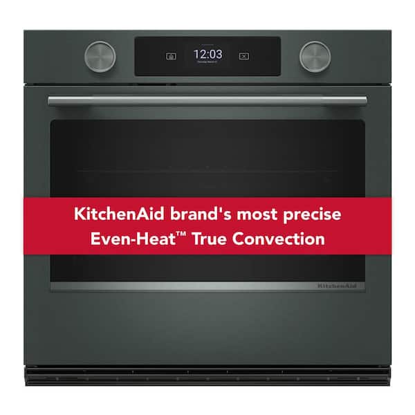 30 in. Single Electric Wall Oven with True Convection Self-Cleaning in Juniper