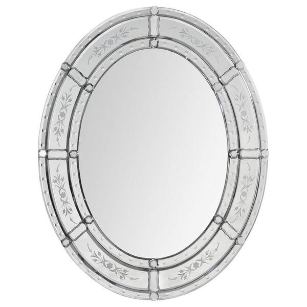 Ren-Wil Luna 30 in. x 24 in. Transitional Framed Mirror