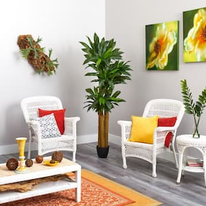 6 ft. Corn Stalk Dracaena Artificial Plant (Real Touch)