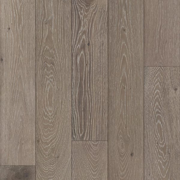 Mansfield Oak 1/4 in. T x 5 in. W Click Lock Wire Brushed Engineered Hardwood Flooring (16.68 sq.ft./case)