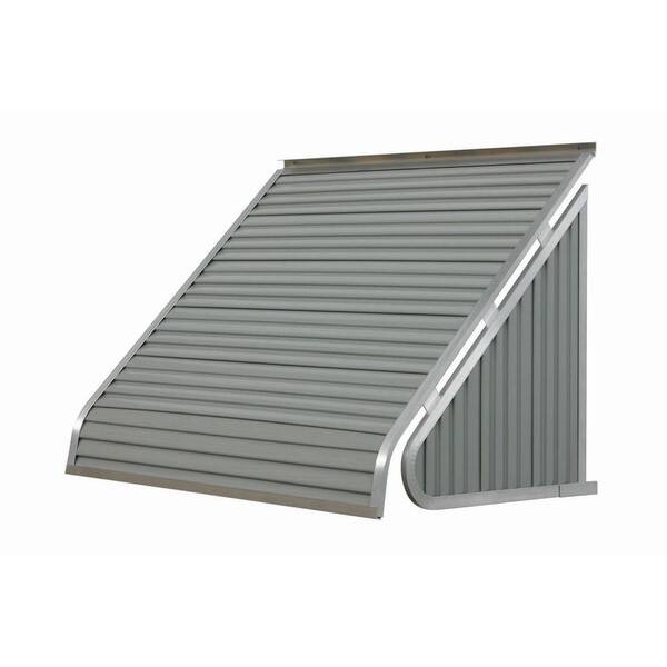 NuImage Awnings 5 ft. 3500 Series Aluminum Window Fixed Awning (24 in. H x 20 in. D) in Almond