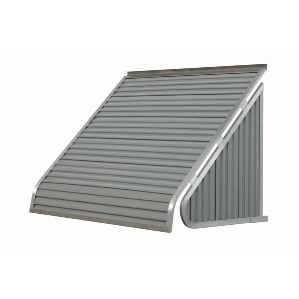 NuImage Awnings 6 ft. 3500 Series Aluminum Window Fixed Awning (28 in. H x 24 in. D) in Greystone