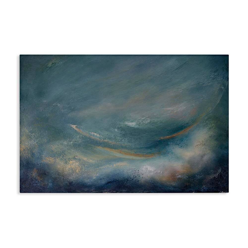 Dark Storm Clouds Abstract by Lydia Orange Unframed Abstract Graphic Art Print 20 in. x 30 in. price history on PriceWatchPro
