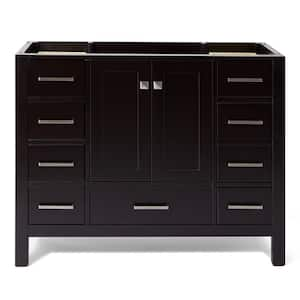 Cambridge 42 in. W x 21.5 in. D x 34.5 in. H Freestanding Bath Vanity Cabinet Only in Espresso