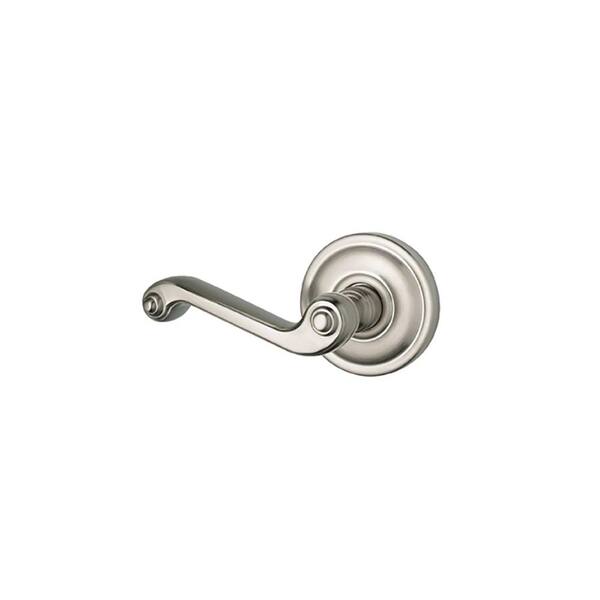 Sapphire Royale Style Residential Left Hand Dummy Door Lever in Satin Nickel
