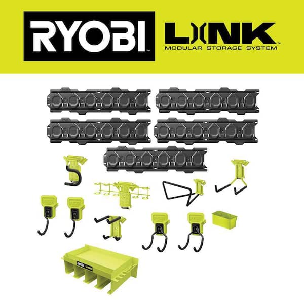 LINK Wall Storage Kit (15-Piece) with Tool Organizer Shelf