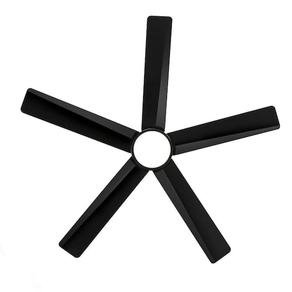 Muhammad 52 in. Indoor Black Ceiling Fan with Color-Changing LED with Remote and Downrod Included