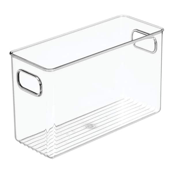iDesign Bath Bin 10 x 4 x 6 Clear Recycled Plastic