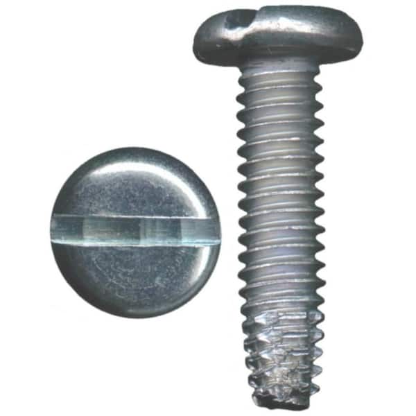 Everbilt 1/4 in x 3/4 in. Slotted Pan Head Zinc Plated Sheet Metal Screw (3-Pack)