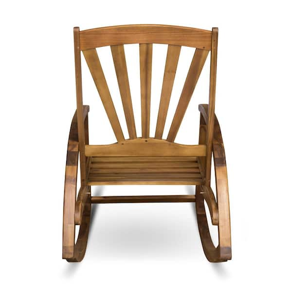 Wooden rocking discount chair natural 66250