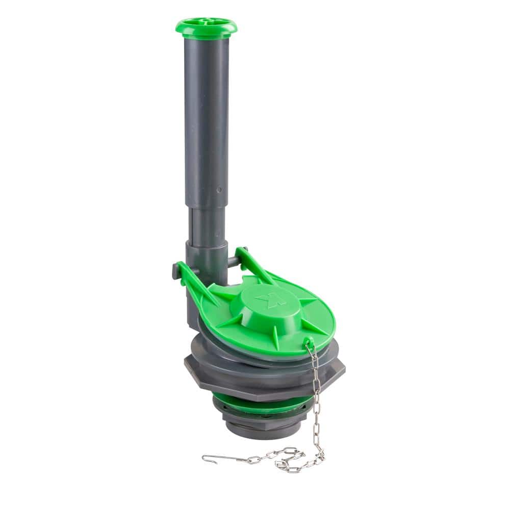 Green and Gray Adjustable High Performance Toilet Flush Valve Kit