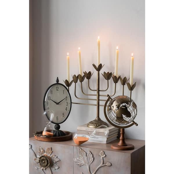 8 in. H Decorative 30-Minute Glass Hourglass with Clear Contoured