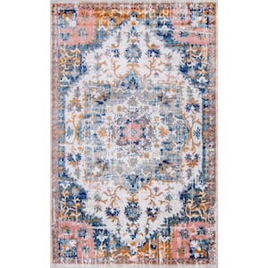 Angelica Bloom In Blossom Multi 5 ft. x 8 ft. Oval Area Rug