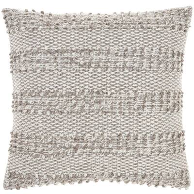 gray striped throw pillows