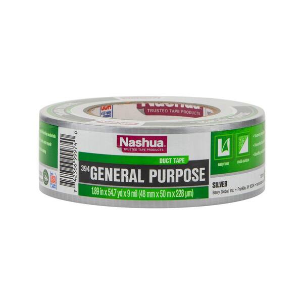 48mm x 50m NASHUA 307 Silver Utility Grade Duct Tape 2" x 60 yds 1 ROLL 
