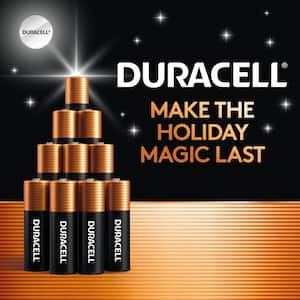 Duracell Coppertop 9V Battery, 4 Pack, Long-lasting Power, All-Purpose Alkaline Battery for your Devices
