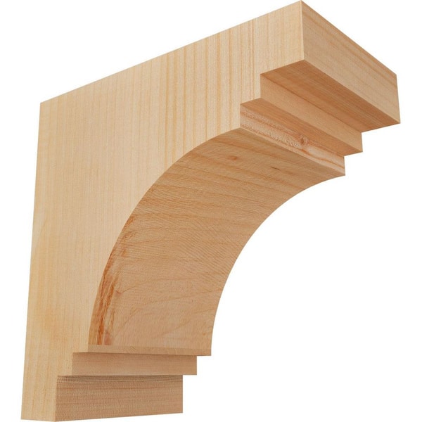 Ekena Millwork 5-1/2 in. x 10 in. x 10 in. Douglas Fir Pescadero Smooth Corbel