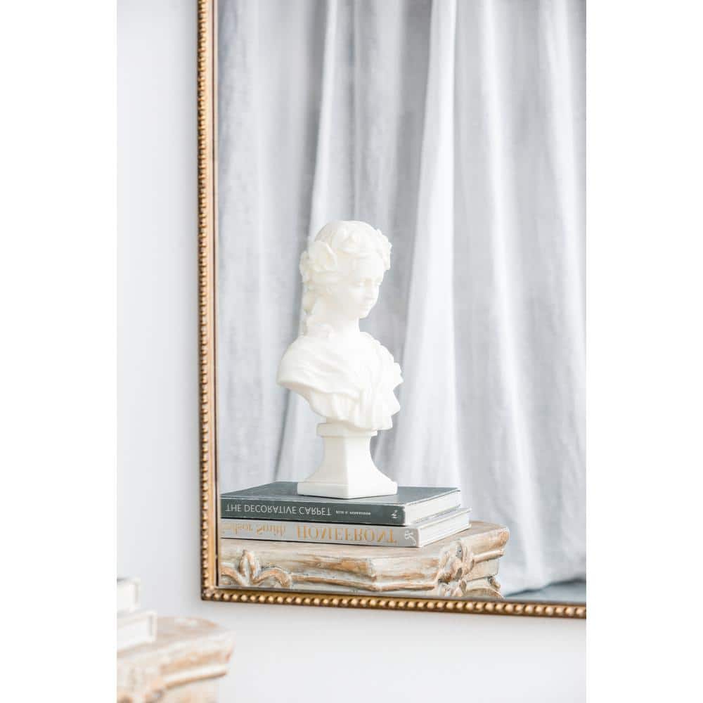 Gold Rectangular Wood Framed Wall Mirror 24" x 42"