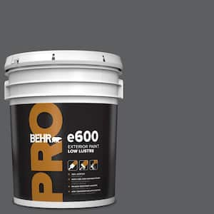 5 gal. #N500-6 Graphic Charcoal Low Luster Exterior Paint