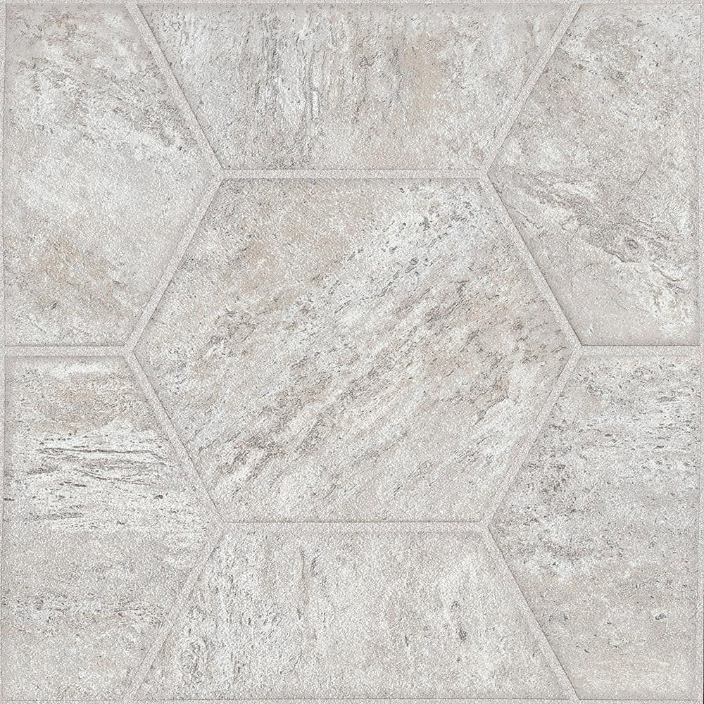 Lattice Cream 12 in. Width x 12 in. Length Residential Peel and Stick Vinyl