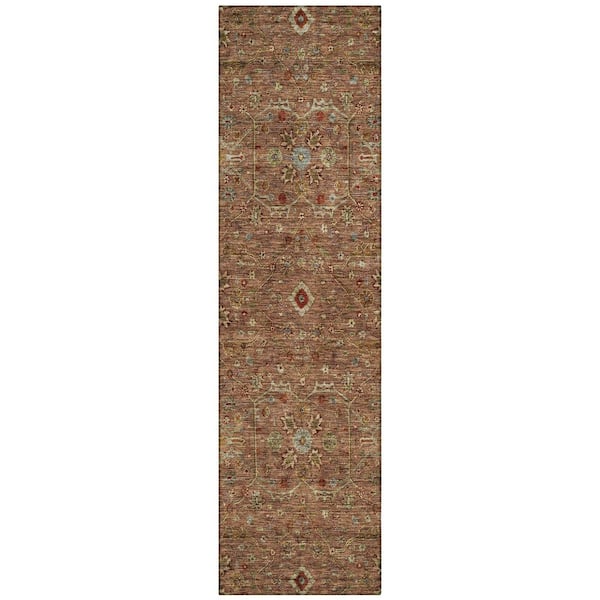 Addison Rugs Chantille Machine Washable Indoor/Outdoor Abstract ACN1130 Paprika 2 ft. 3 in. x 7 ft. 6 in. Area Rug