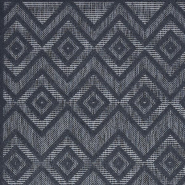 Blue 6 ft. x 9 ft. Woven Polypropylene;Polyester Indoor/Outdoor Area Rug