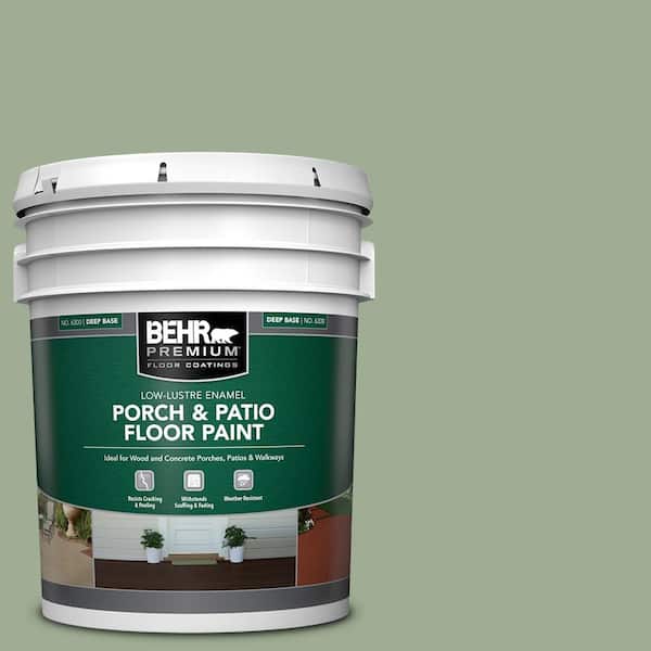 5 gal. #S390-4 Roof Top Garden Low-Lustre Enamel Interior/Exterior Porch and Patio Floor Paint
