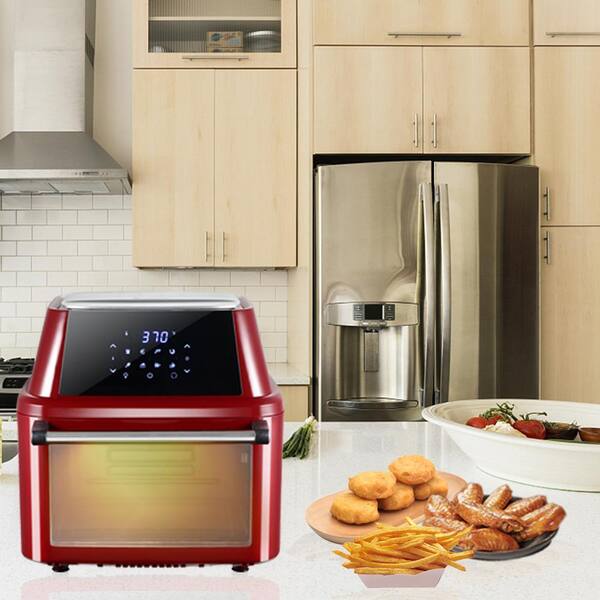 Kalorik 26 QT Digital Maxx Air Fryer Oven with 7 Accessories, Roaster,  Broiler, Rotisserie, Dehydrator, Oven, Toaster, Pizza Oven and Slow Cooker.