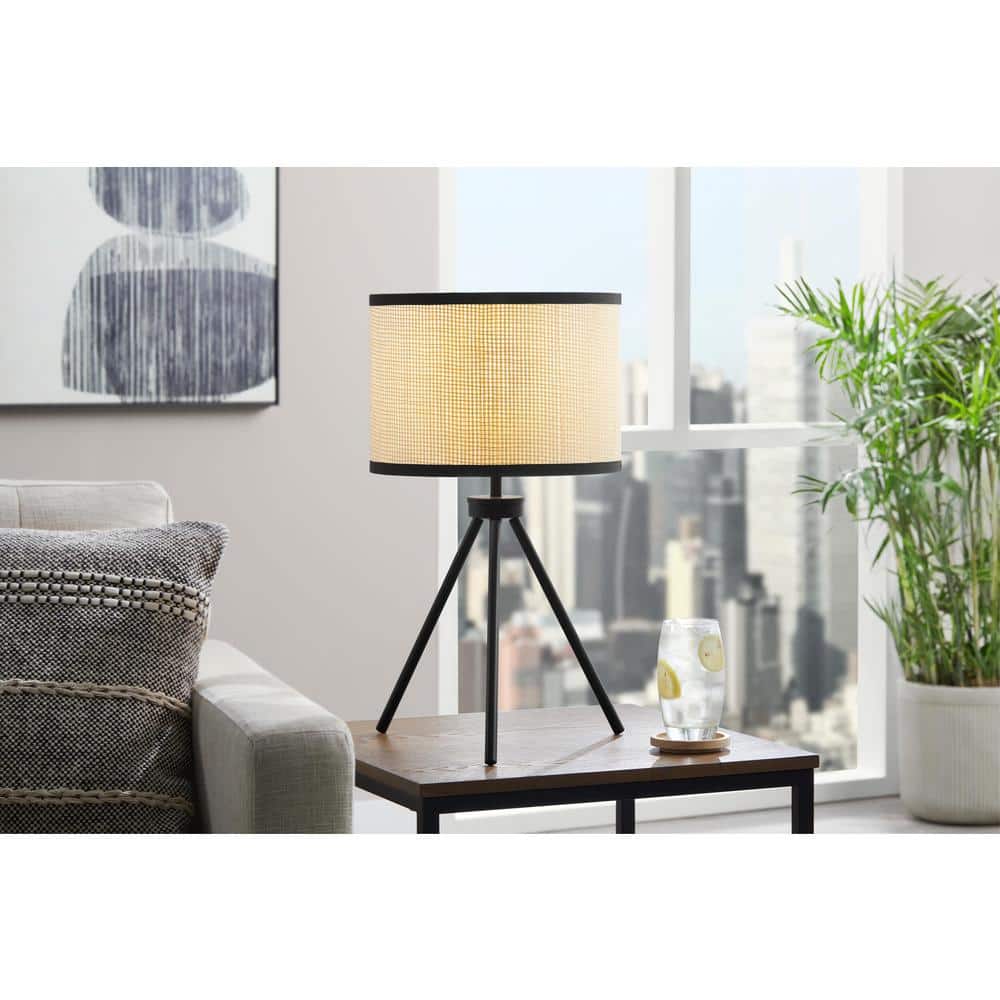 21.5 in. Black Fortston Tripod Table Lamp price history on PriceWatchPro