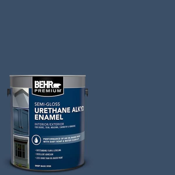 1 gal. #M510-7 Inked Urethane Alkyd Semi-Gloss Enamel Interior/Exterior Paint