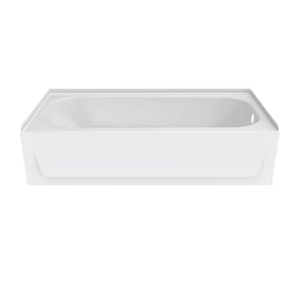Bootz Industries - Aloha 60 in. x 30 in. Alcove Soaking Bathtub with Right Drain in White