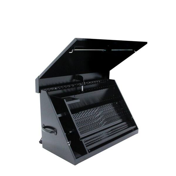 Montezuma 36 in. W x 17 in. D Portable Triangle White Powder Coat Top Tool Chest for Sockets, Wrenches and Screwdrivers