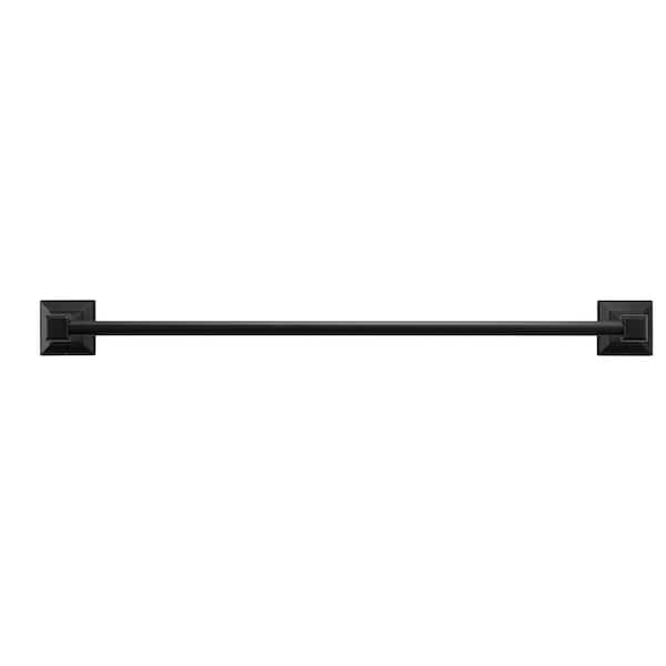 Lorent 24 in. Wall Mounted Towel Bar in Matte Black