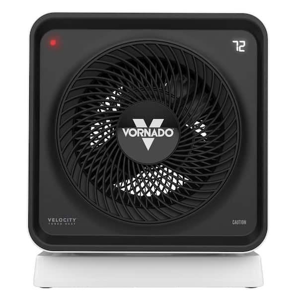 Velocity 5 Cube OSC 1500-Watts White Indoor Electric Fan Space Heater with Oscillation for Living Space