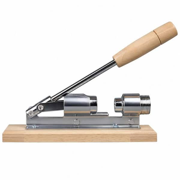 Heavy Duty Nut Cracker Tool with Wooden Base, Manual Nut Crackers for Pecans, Walnuts and Chestnuts