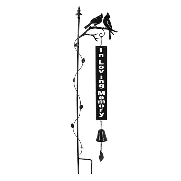 Evergreen 38 in. In Loving Memory Garden Stake with Bell