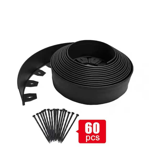 Pro Space 2 in. x 60 ft. Plastic Landscape Edging with 60-Piece