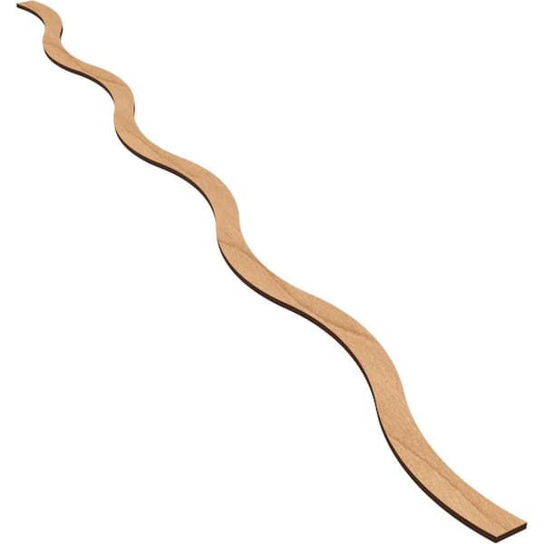 Ekena Millwork Yukon 47 in. H x 0.25 in. W Slatwall Panels in Maple 42-Pack