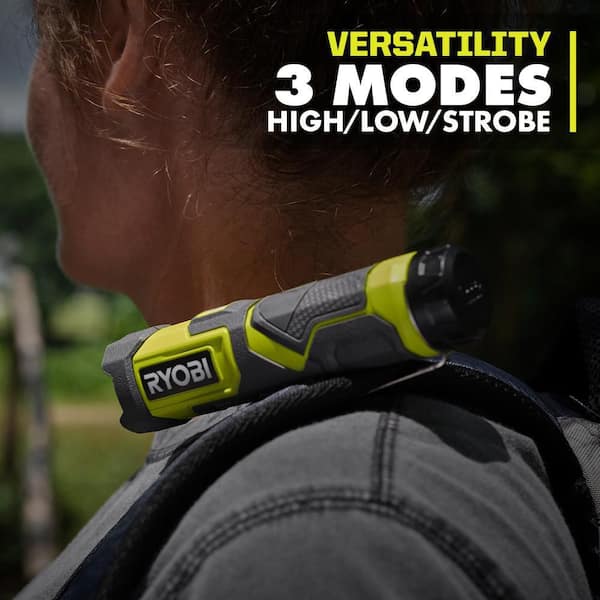 RYOBI USB Lithium Compact Flashlight Kit with 2.0Ah USB Lithium